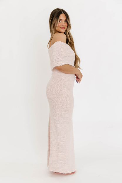Brit Maxi Dress in Dusty Pink - Bump Friendly