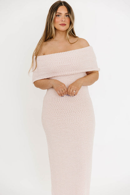 Brit Maxi Dress in Dusty Pink - Bump Friendly