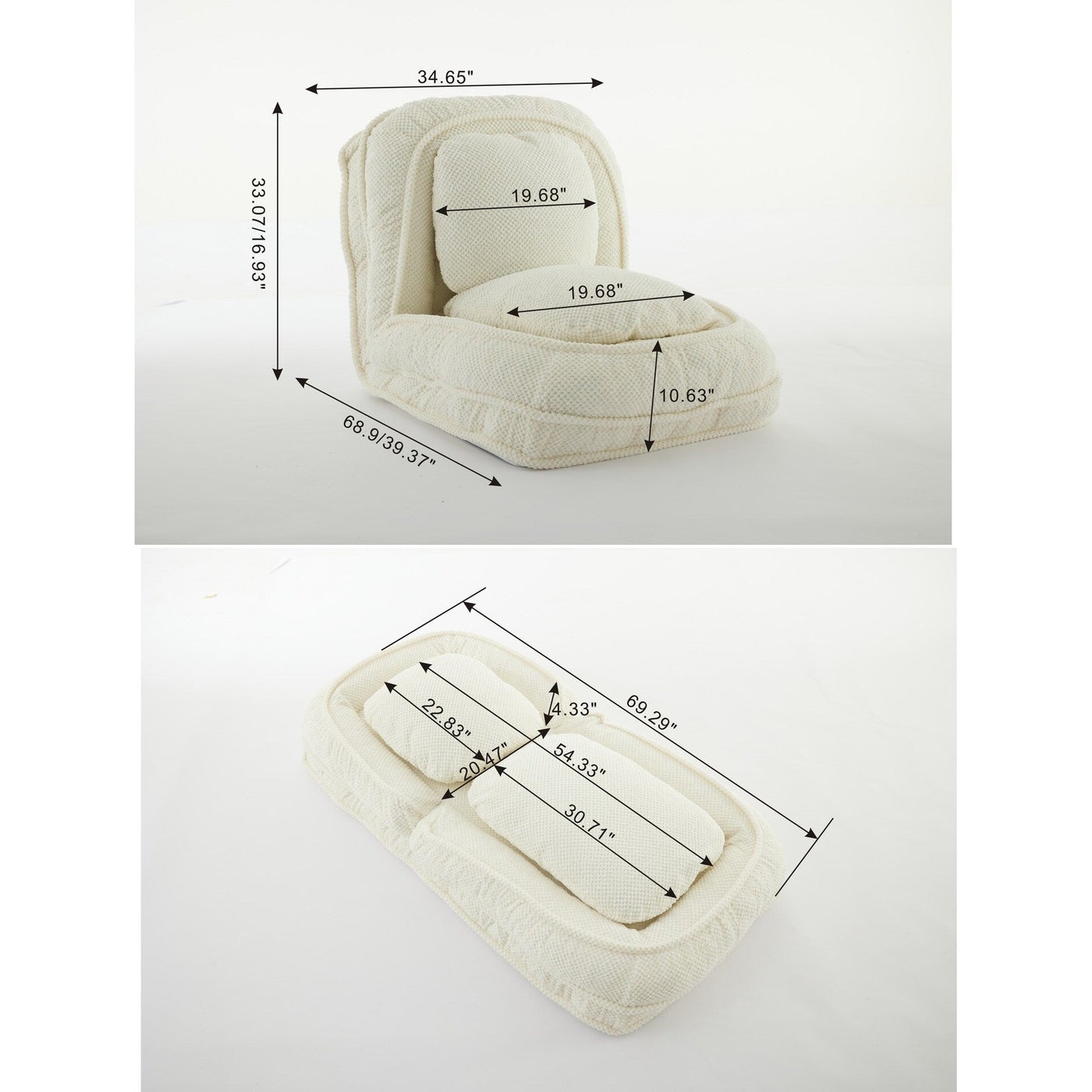 5 Adjustable Position Lazy Sofa Couch