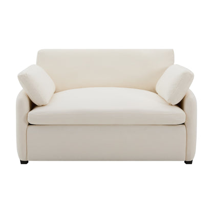 50*43 Oversized Chenille Single Sofa Chair,Wide and Deep Seat Accent Chair,Modern Upholstered Comfy Armchair