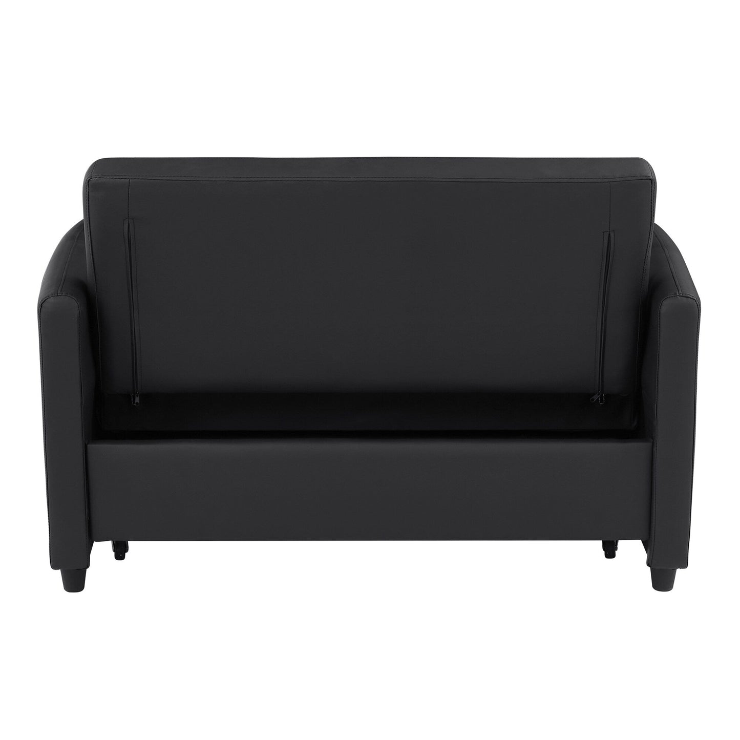 51.57 PU Convertible Sleeper Sofa with 3 USB Ports, 400lb Capacity, and Pull-Out Bed Mechanism
