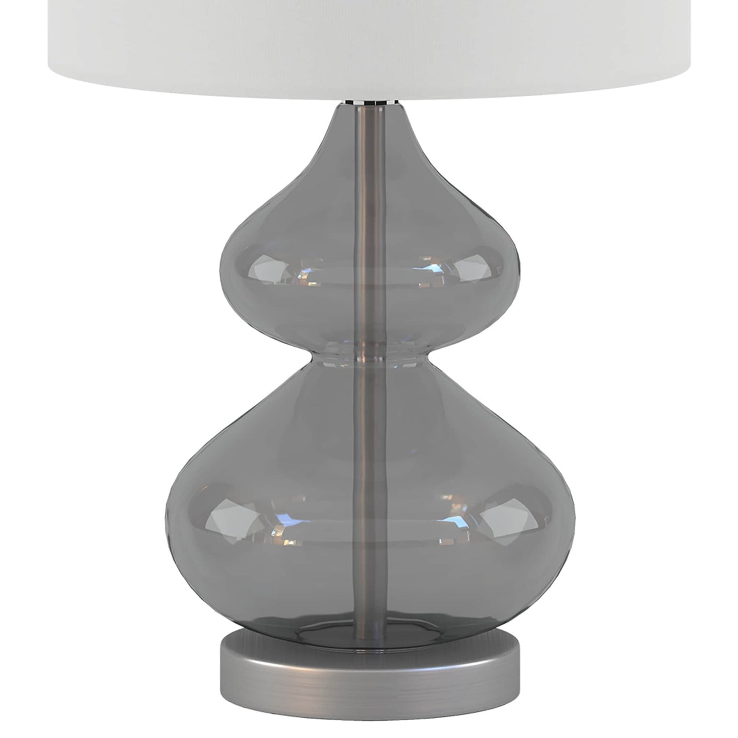 Ellipse Curved Gourd Glass Table Lamp, Set of 2