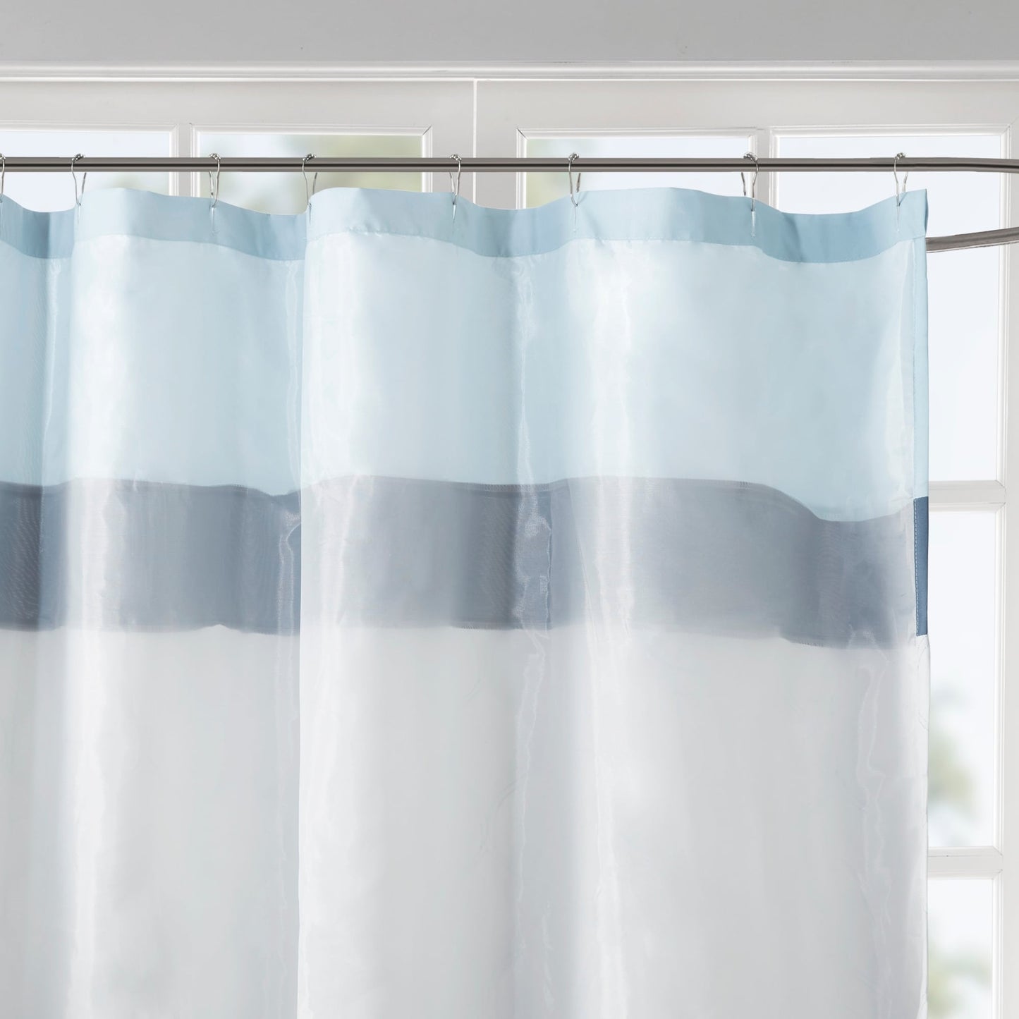 510 Design Josefina Printed and Embroidered Shower Curtain