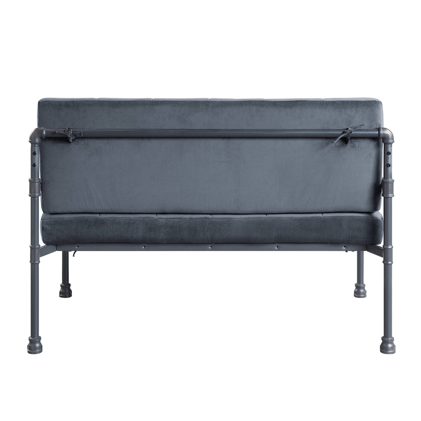 51 Velvet Button Tufted Loveseat Sofa with Memory Foam Seat Cushion for Living Room