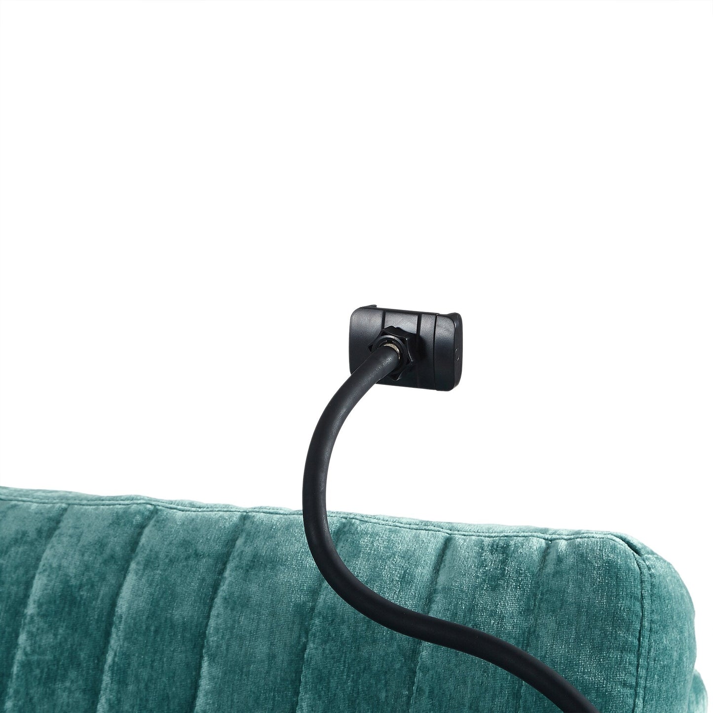 53.9 Chenille Convertible Loveseat with Pull-Out Bed, 3 USB Ports, and Smart Storage