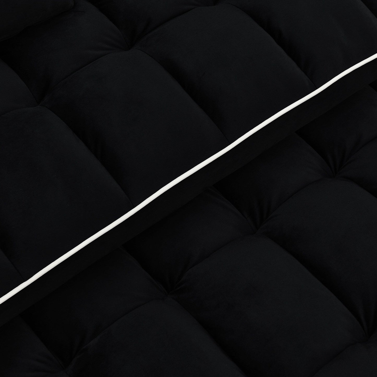 55.51 Velvet 2 Seater Sleeper Sofa with Adjustable Back, USB Port, Ashtray, Swivel Phone Stand, and 2 Pillows