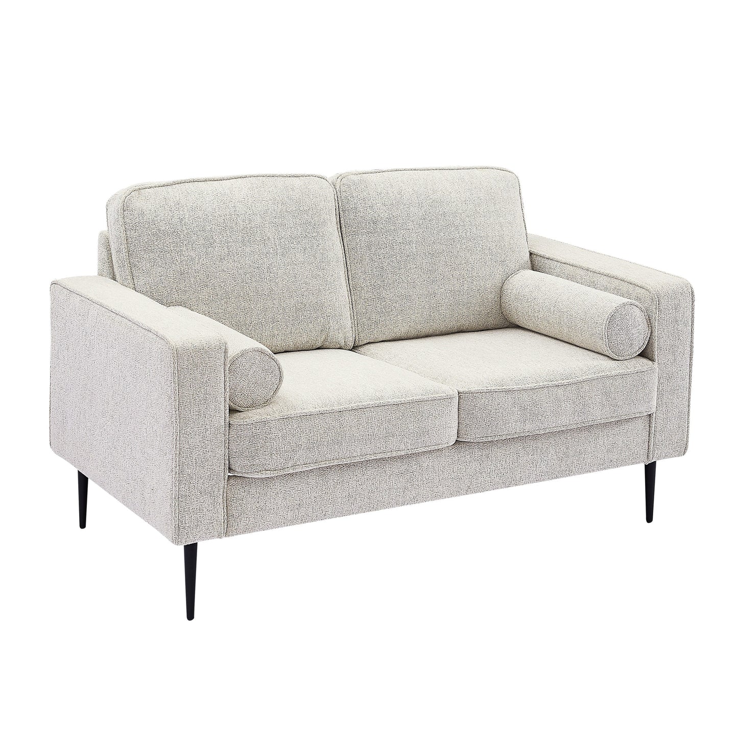 56.69 High-Tech Fabric Upholstered Sofa with 2 Pillows for Living Room