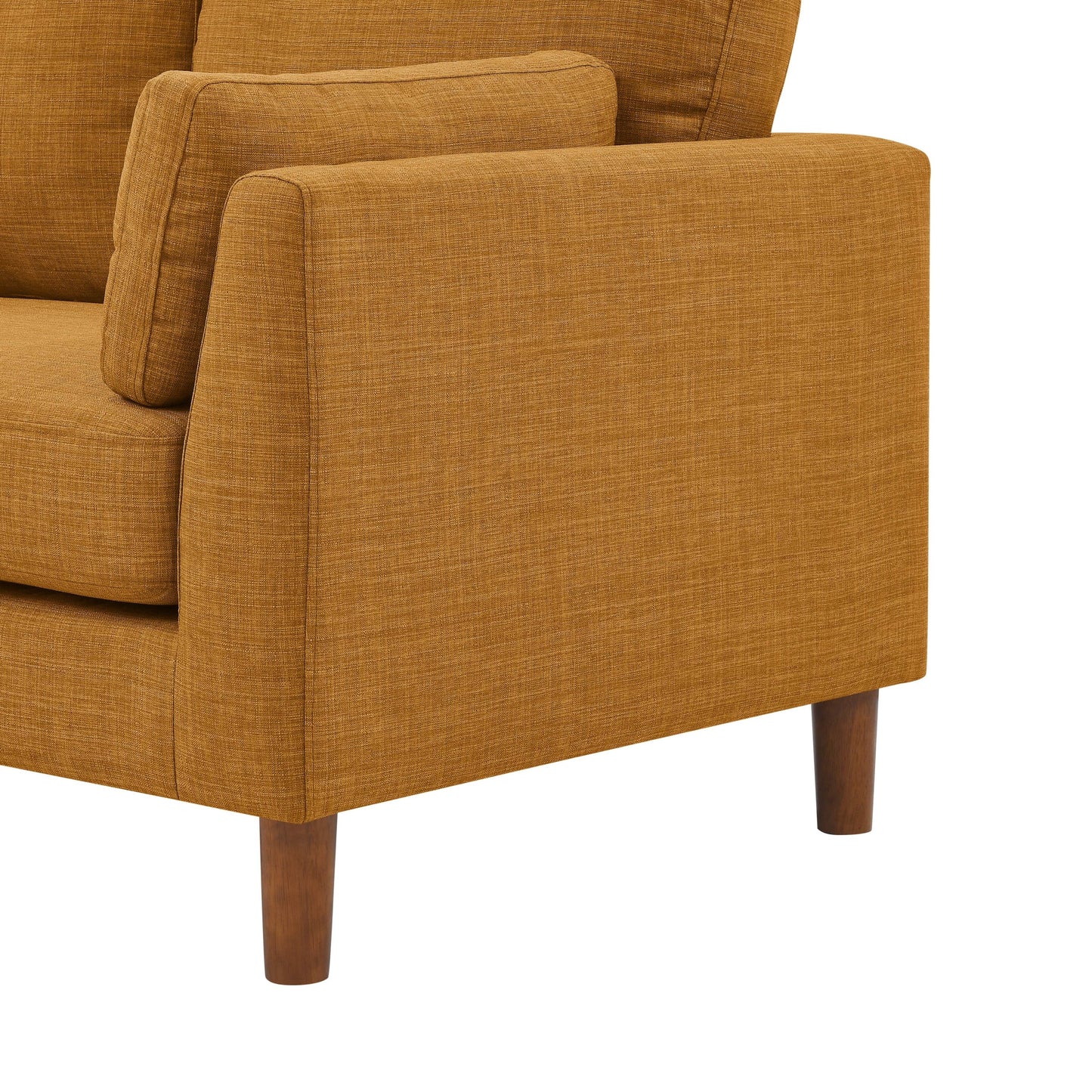 57 Fabric Loveseat with Wood Legs - 34 D x 57 W x 33.5 H