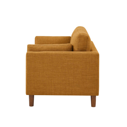 57 Fabric Loveseat with Wood Legs - 34 D x 57 W x 33.5 H