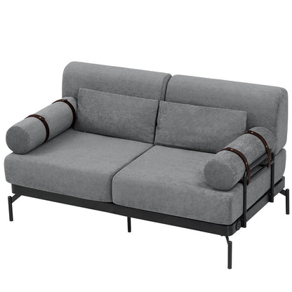 59 Inch Sofa Couch 2-Seater Sofa with Flexible USB Ports