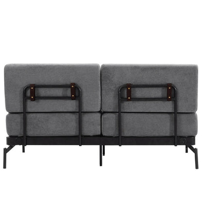 59 Inch Sofa Couch 2-Seater Sofa with Flexible USB Ports