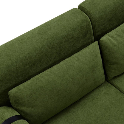59 Inch Sofa Couch 2-Seater Sofa with Flexible USB Ports