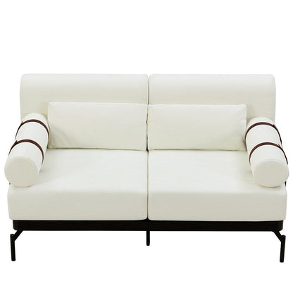 59 Inch Sofa Couch 2-Seater Sofa with Flexible USB Ports