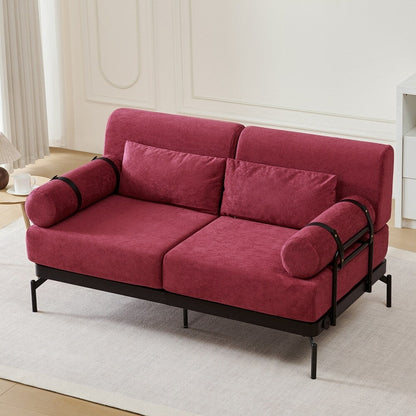 59 Inch Sofa Couch 2-Seater Sofa with Flexible USB Ports