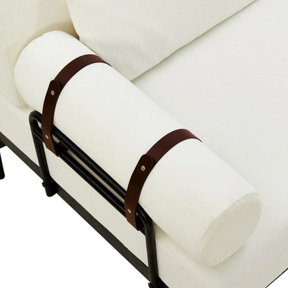 59 Inch Sofa Couch 2-Seater Sofa with Flexible USB Ports