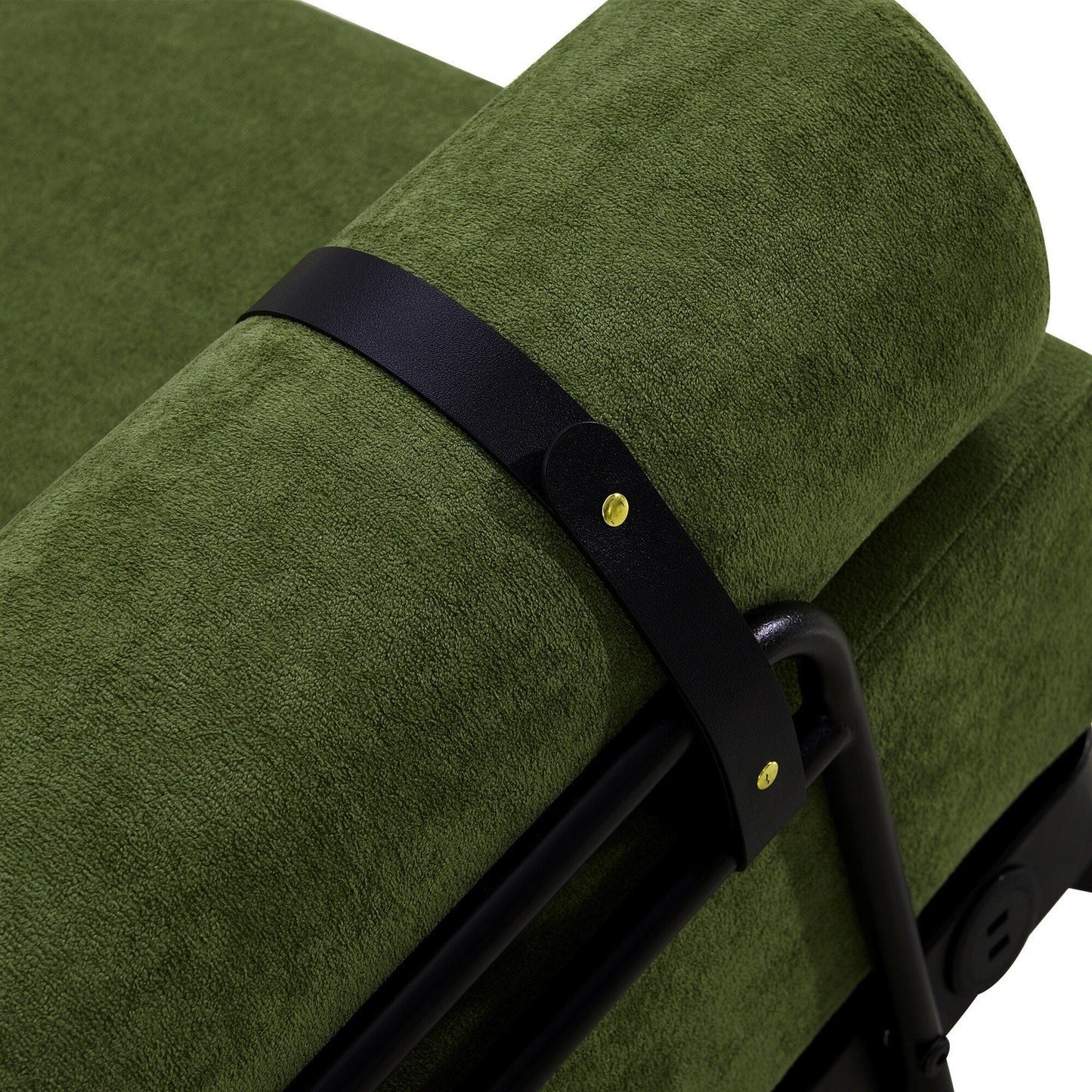 59 Chenille Modern Loveseat Sofa with USB Charging Ports, Cylindrical Armrests, and 440lb Capacity