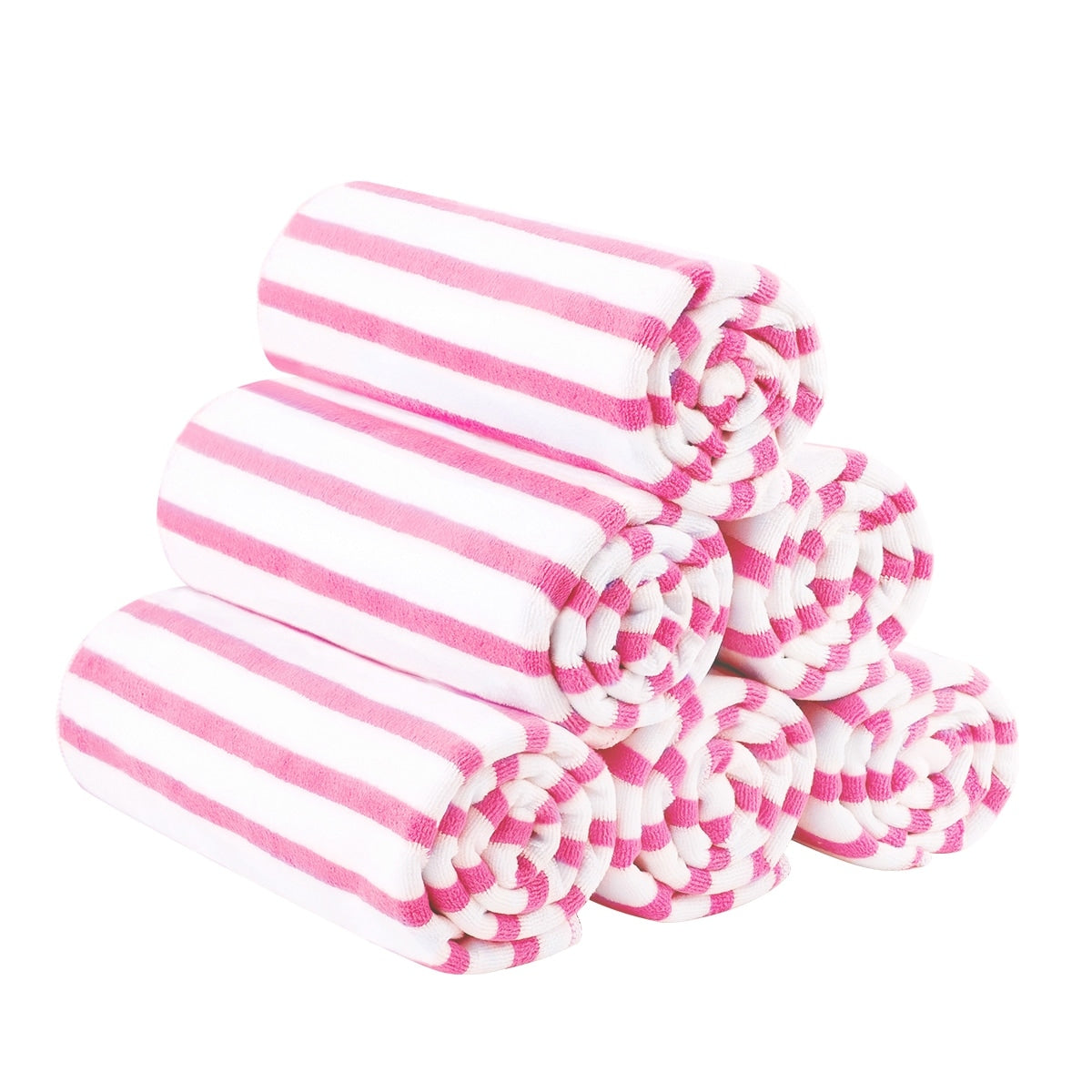 6-pack Cabana Striped Beach Towel Bath Towel