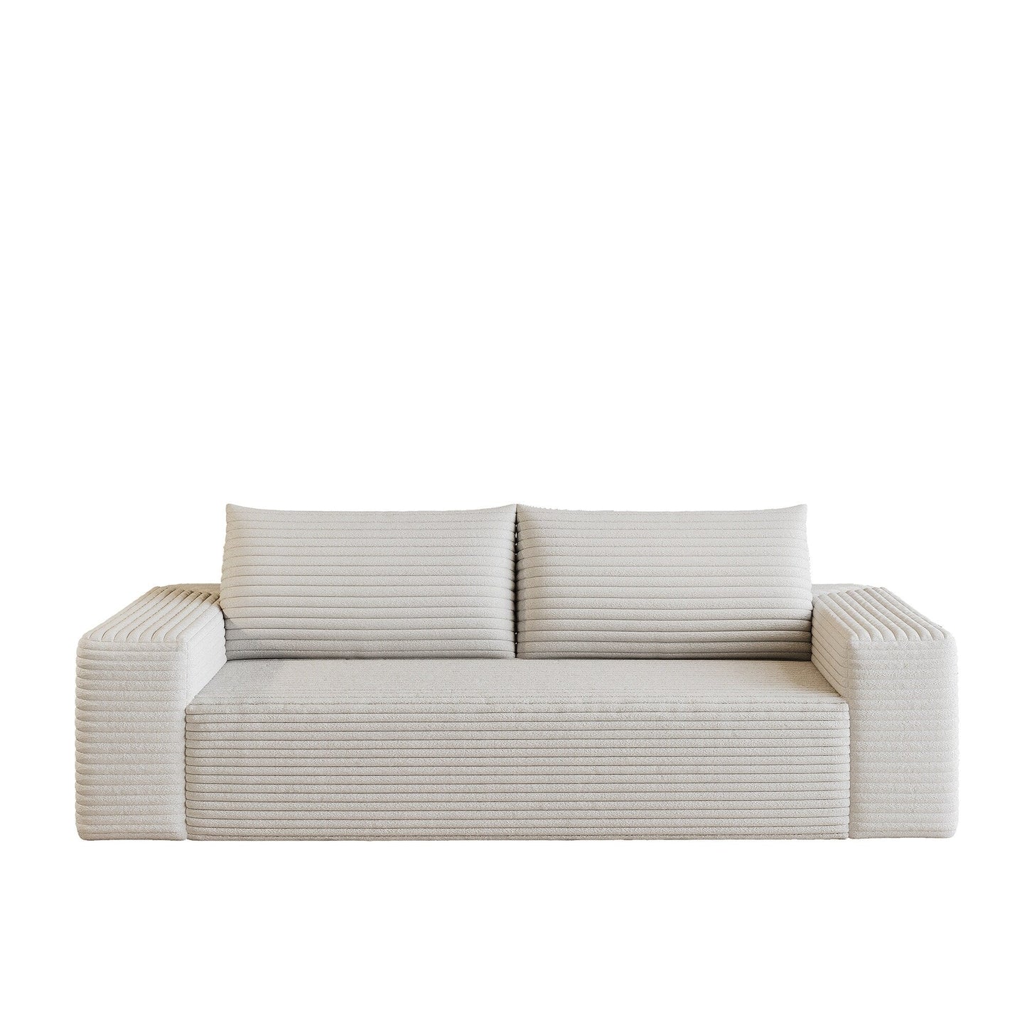 63 2 Setaser Sofa, Corduroy Fabric, Deep Seat Couches, Comfy Loveseat Sofa, No Assembly, 1pcs