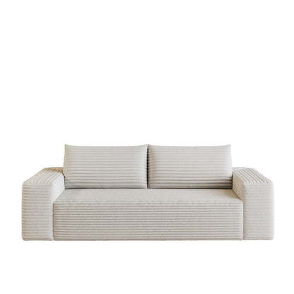 63 2 Setaser Sofa, Corduroy Fabric, Deep Seat Couches, Comfy Loveseat Sofa, No Assembly, 1pcs