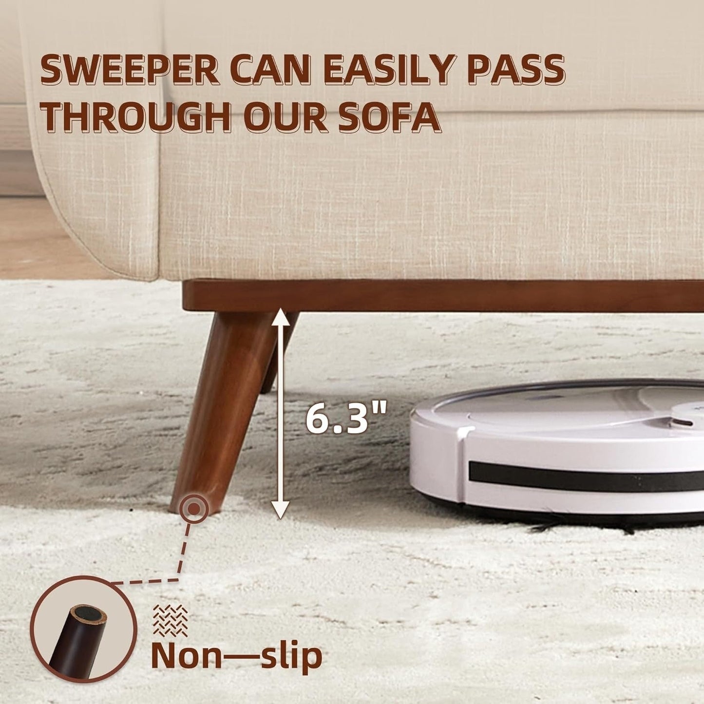 65.2 Mid Century Loveseat - Tufted Small Sofa for Living Room & Bedroom, Easy Assembly (Beige)