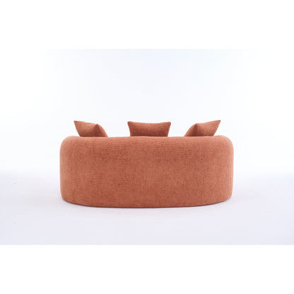 65Chenille 2-Seater Sofa with Easy Assembly, Medium Firm Cushion, and 300 lbs Weight Capacity