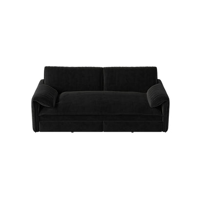 66 Queen Pull Out Sofa Bed, 3-in-1 Convertible Sleeper Sofa with Side Storage,Multi-Functional Velvet Loveseat Bed