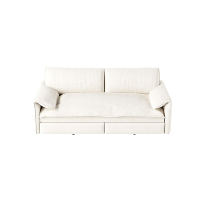 66 Queen Pull Out Sofa Bed, 3-in-1 Convertible Sleeper Sofa with Side Storage,Multi-Functional Velvet Loveseat Bed