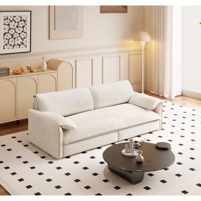66 Queen Pull Out Sofa Bed, 3-in-1 Convertible Sleeper Sofa with Side Storage,Multi-Functional Velvet Loveseat Bed