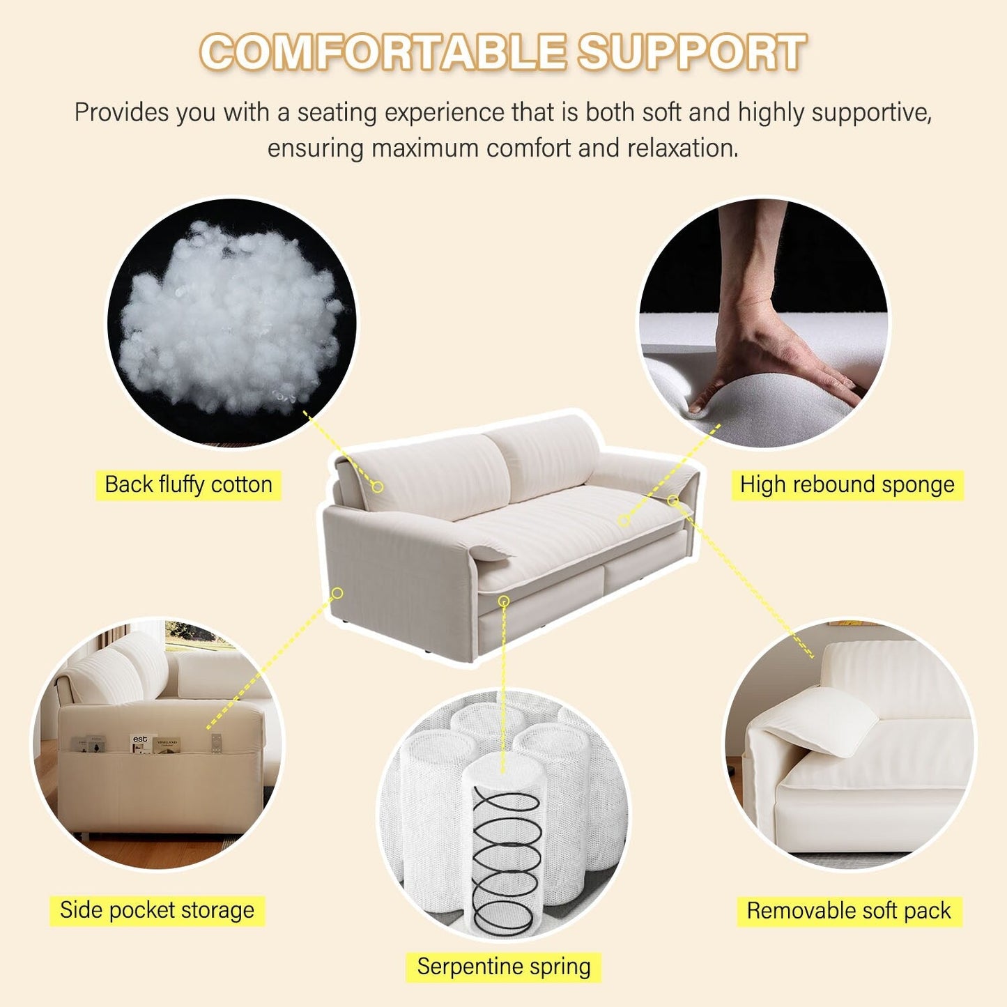 66 Queen Pull Out Sofa Bed, 3-in-1 Convertible Sleeper Sofa with Side Storage,Multi-Functional Velvet Loveseat Bed