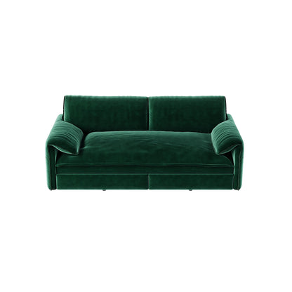 66 Queen Pull Out Sofa Bed, 3-in-1 Convertible Sleeper Sofa with Side Storage,Multi-Functional Velvet Loveseat Bed