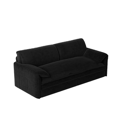 66 Queen Pull Out Sofa Bed, 3-in-1 Convertible Sleeper Sofa with Side Storage,Multi-Functional Velvet Loveseat Bed