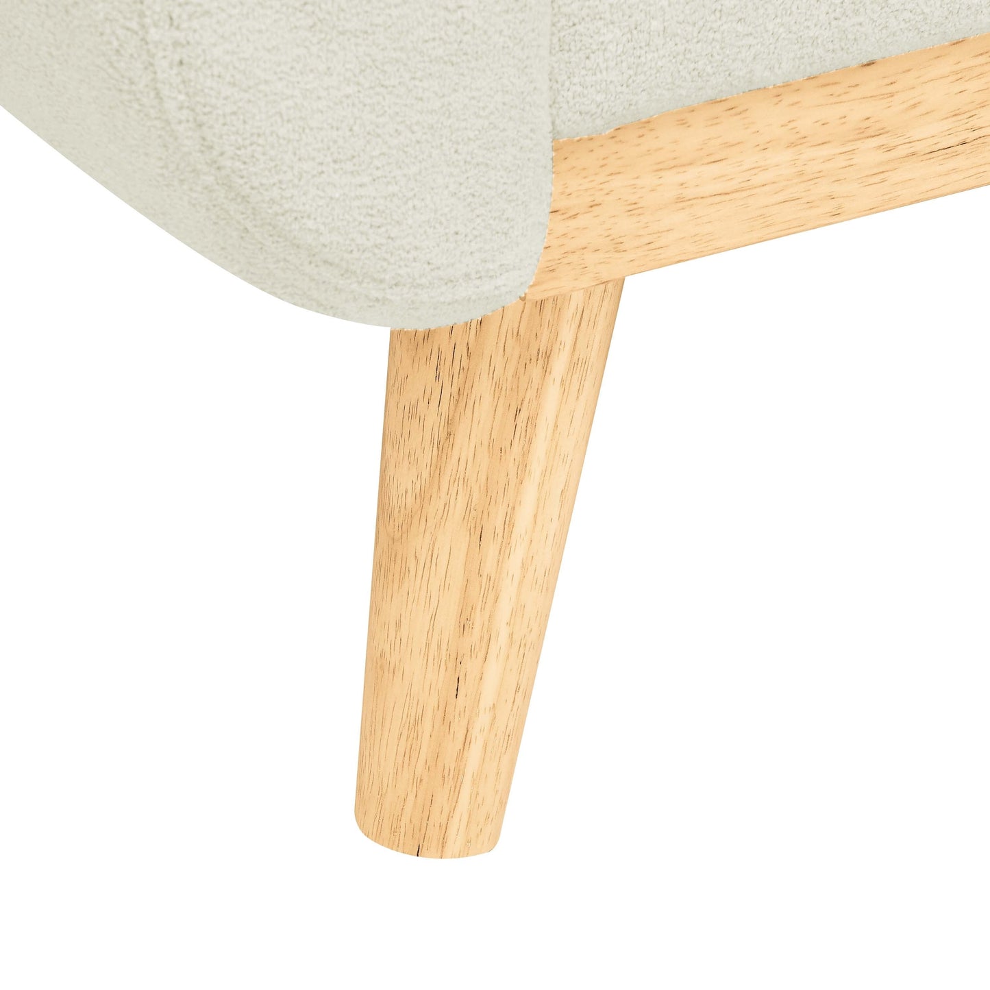 67.7 Mid-Century Tufted Loveseat with Wood Legs - 29.5 D x 67.7 W x 34.6 H