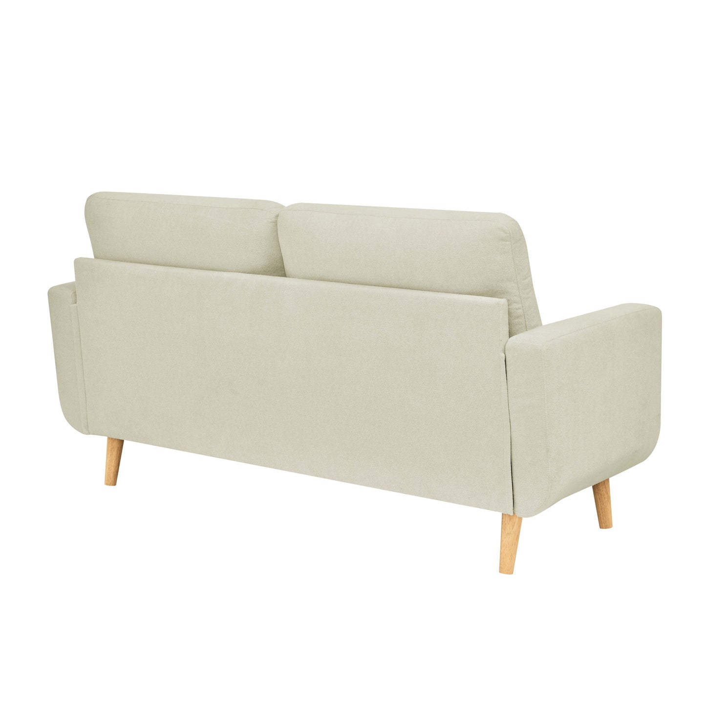 67.7 Mid-Century Tufted Loveseat with Wood Legs - 29.5 D x 67.7 W x 34.6 H