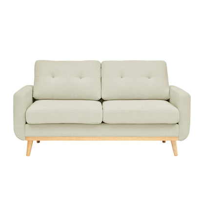67.7 Mid-Century Tufted Loveseat with Wood Legs - 29.5 D x 67.7 W x 34.6 H