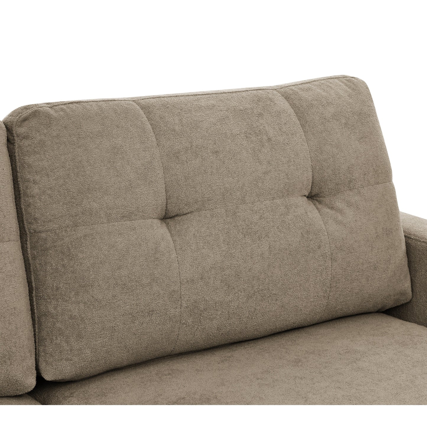 67.7 Mid-Century Tufted Loveseat with Wood Legs - 29.5 D x 67.7 W x 34.6 H