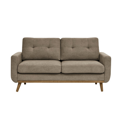 67.7 Mid-Century Tufted Loveseat with Wood Legs - 29.5 D x 67.7 W x 34.6 H