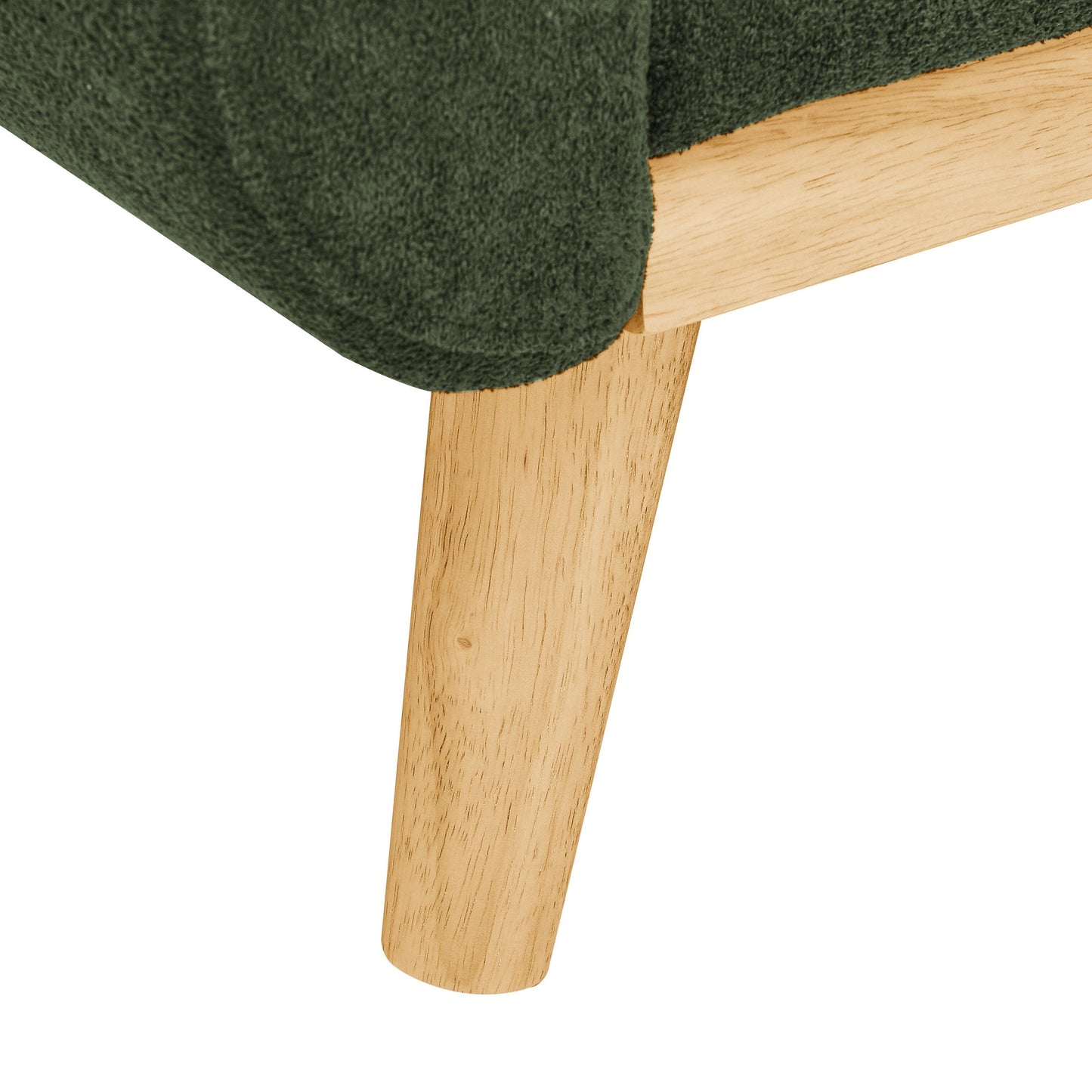 67.7 Mid-Century Tufted Loveseat with Wood Legs - 29.5 D x 67.7 W x 34.6 H