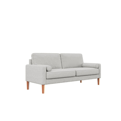 67.7 Upholstered 3-Seater Sofa with High-Density Foam Cushions, Solid Wood Frame, and Tool-Free Assembly