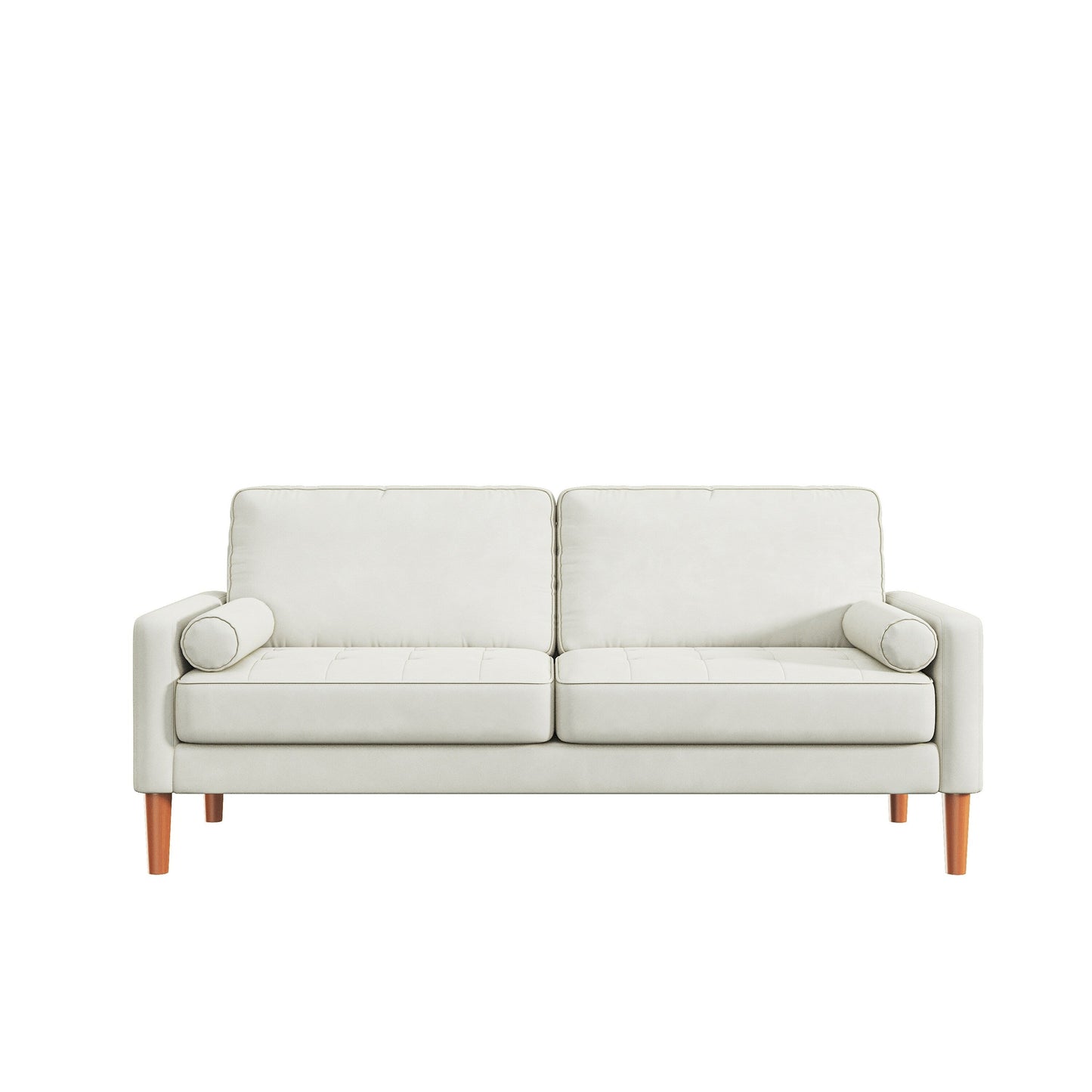 67.7 Upholstered 3-Seater Sofa with High-Density Foam Cushions, Solid Wood Frame, and Tool-Free Assembly