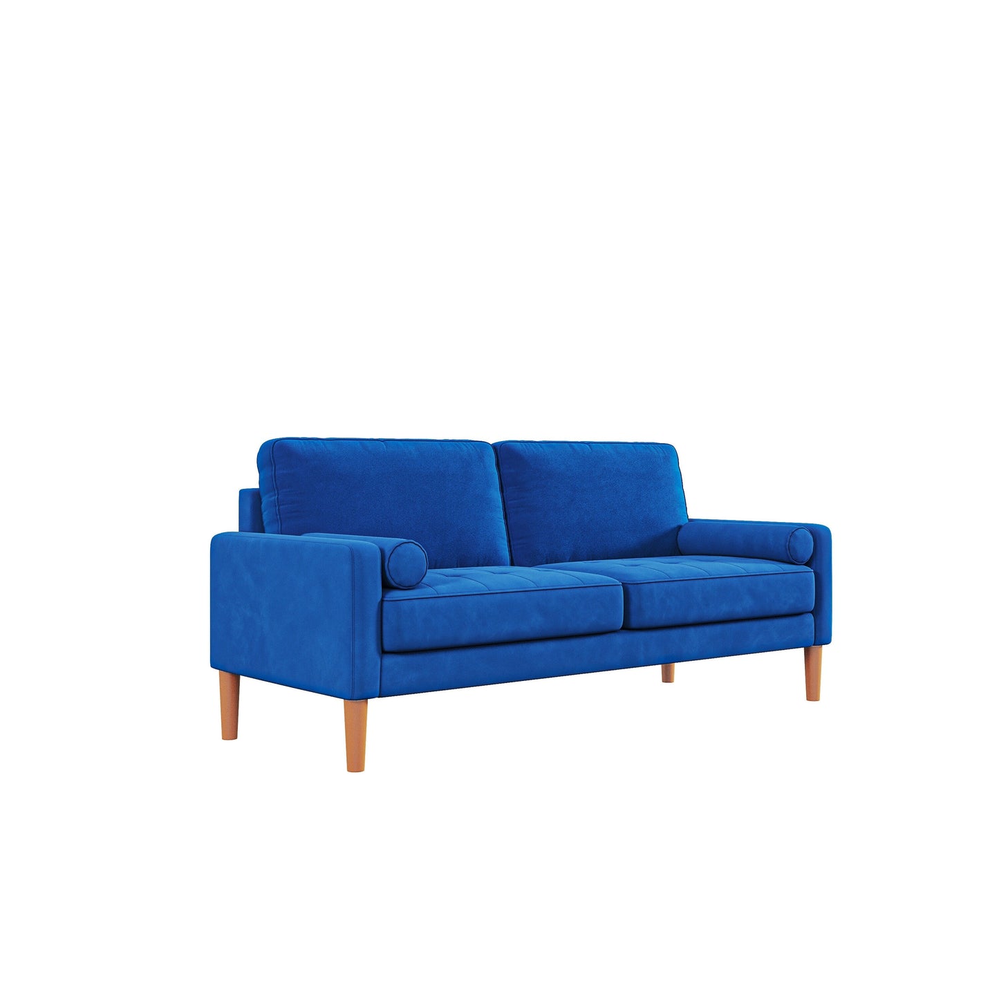 67.7 Upholstered 3-Seater Sofa with High-Density Foam Cushions, Solid Wood Frame, and Tool-Free Assembly