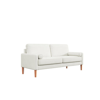 67.7 Upholstered 3-Seater Sofa with High-Density Foam Cushions, Solid Wood Frame, and Tool-Free Assembly