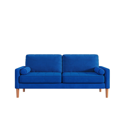67.7''Upholstered 3 Seater Sofa Couch, with Solid Wood Frame, High-Density Foam Cushions, Tool-Free Assembly
