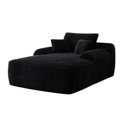 67 Corduroy 2-Seater Sleeper Sofa Oversized Upholstered Sleeper Indoor