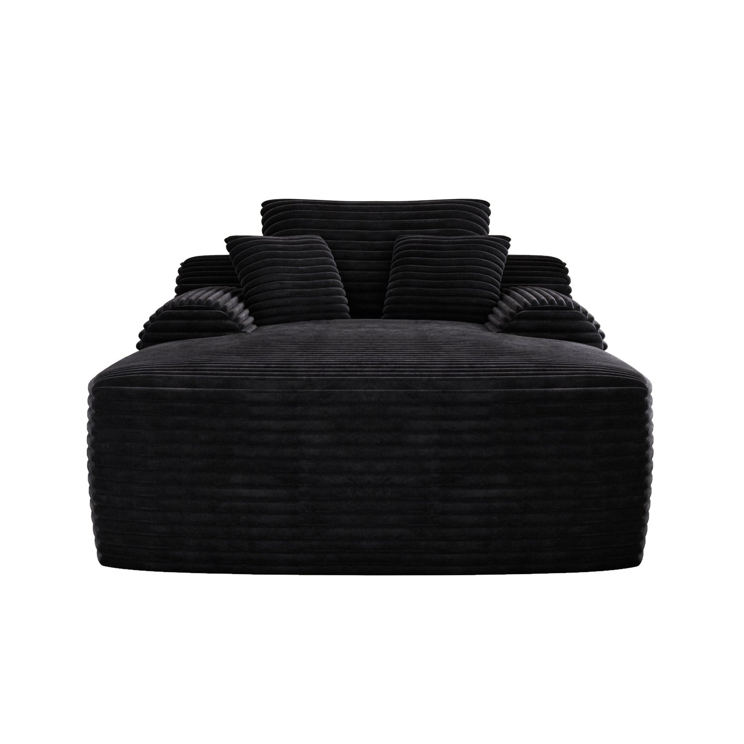67 Corduroy 2-Seater Sleeper Sofa Oversized Upholstered Sleeper Indoor