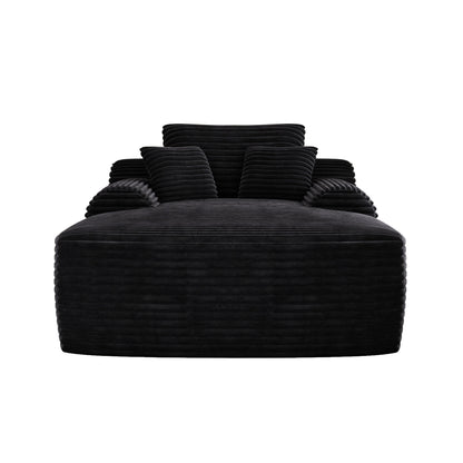 67 Corduroy 2-Seater Sleeper Sofa Oversized Upholstered Sleeper Indoor
