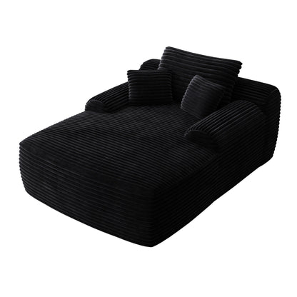 67 Corduroy 2-Seater Sleeper Sofa Oversized Upholstered Sleeper Indoor