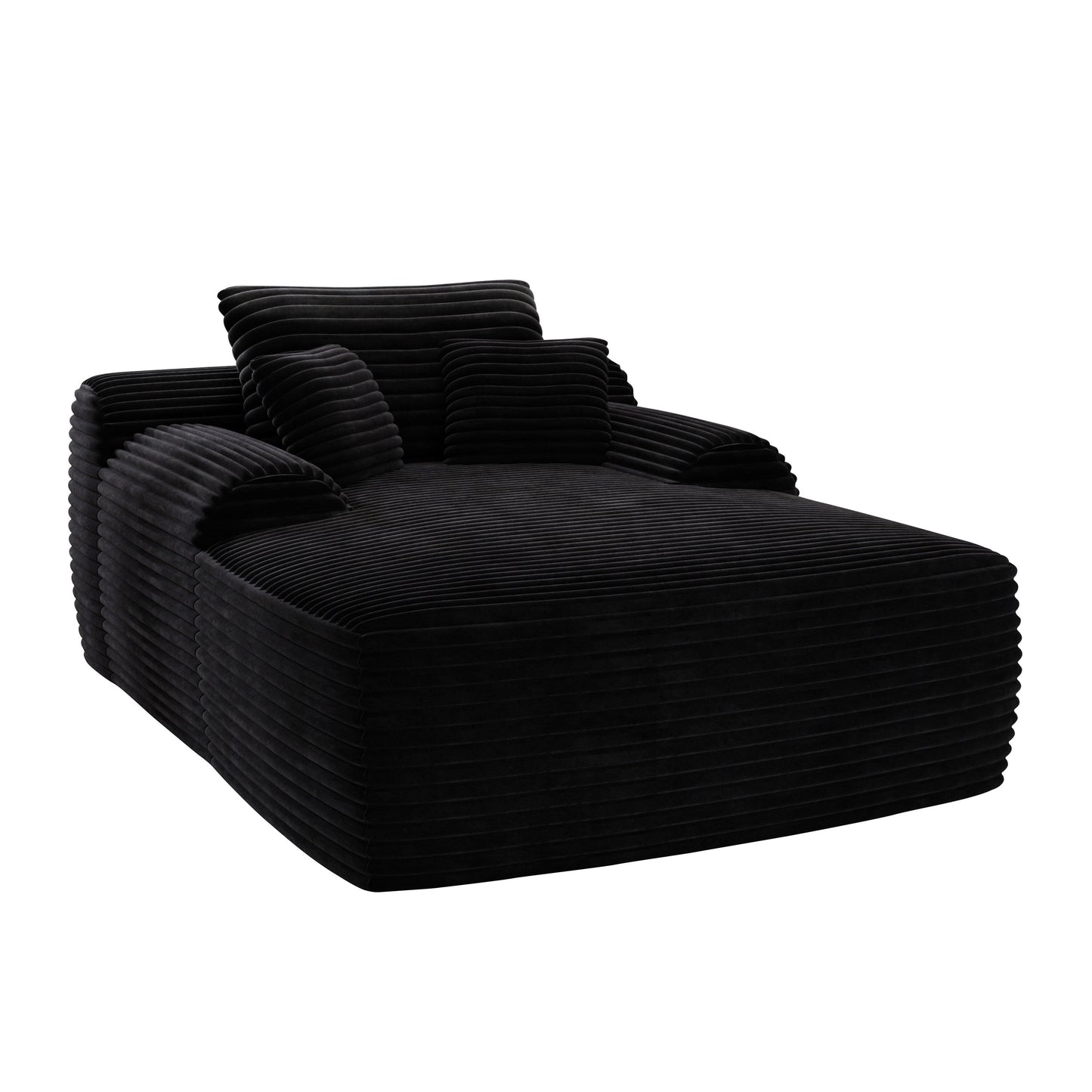 67 Corduroy 2-Seater Sleeper Sofa Oversized Upholstered Sleeper Indoor