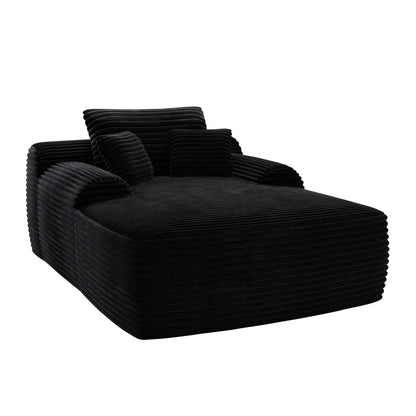 67 Corduroy 2-Seater Sleeper Sofa Oversized Upholstered Sleeper Indoor