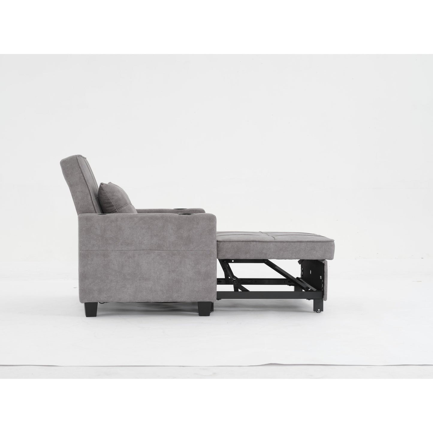 68.12 Tech Clothr 3-in-1 Single Convertible Pull Out Sofa with USB Ports and Wear-resistantfor Living Room