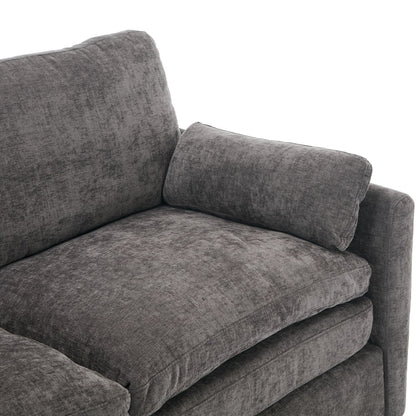 68.1 Chenille 2-Seater Sofa with Double-Layered Cushions for Living Room